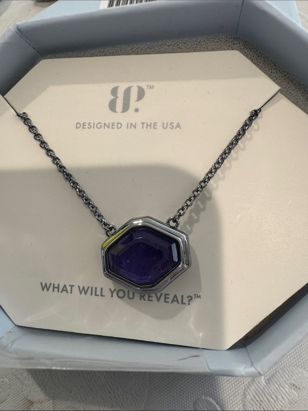 Necklace amethyst fused with genuine quartz - Picture 2 of 3